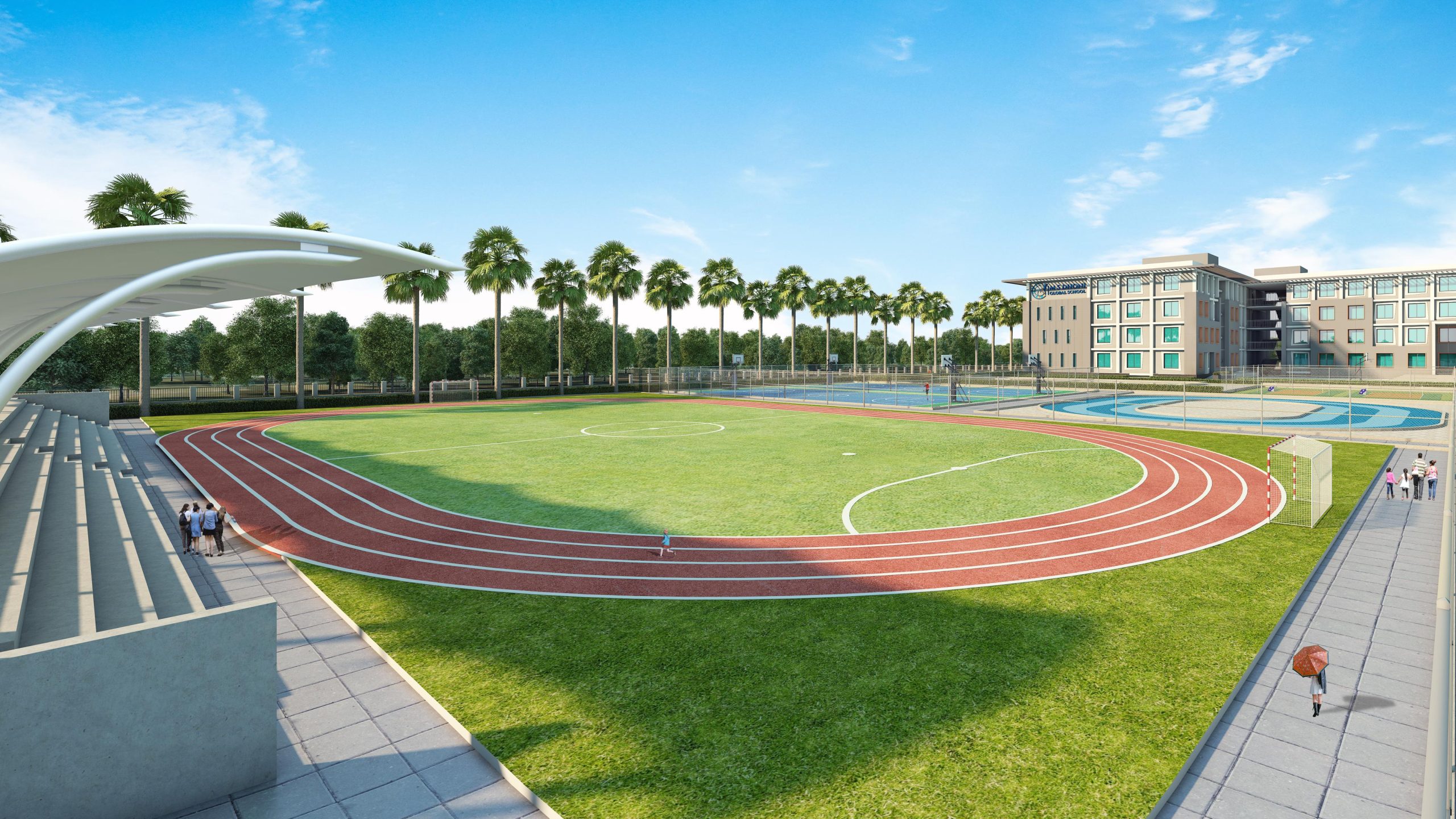 MS Dhoni Global School near Karanai